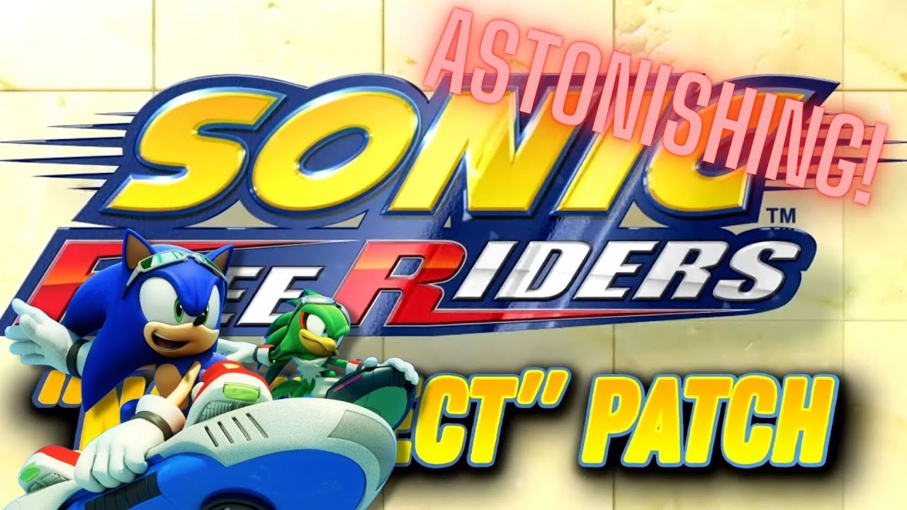 Sonic free riders no Kinect patch is astonishing