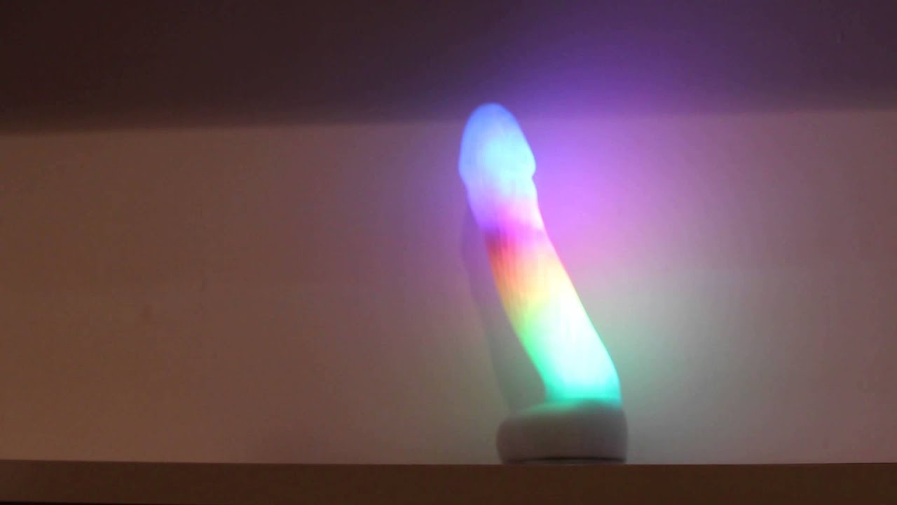 Rainbow-dildo, a DIY Dildo, 3d printed with lights and vibrator, arduino based