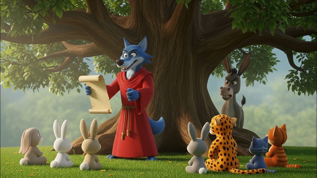धूर्त भेड़िया और बुद्धिमान गधा: जंगल का असली बाबा | The Greedy Wolf and the Wise Donkey: | #kahani 