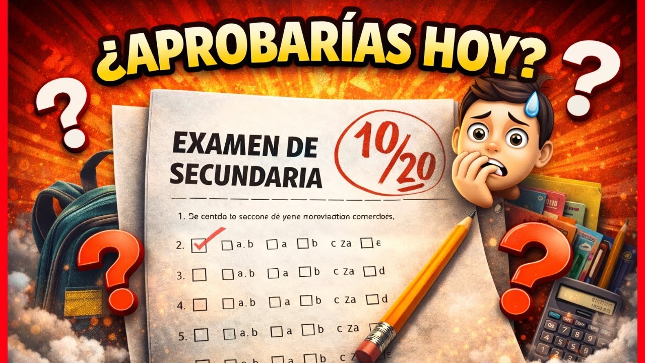 20 PREGUNTAS de SECUNDARIA 🔥📚| ¿Apruebas o Repruebas? 😱🫵