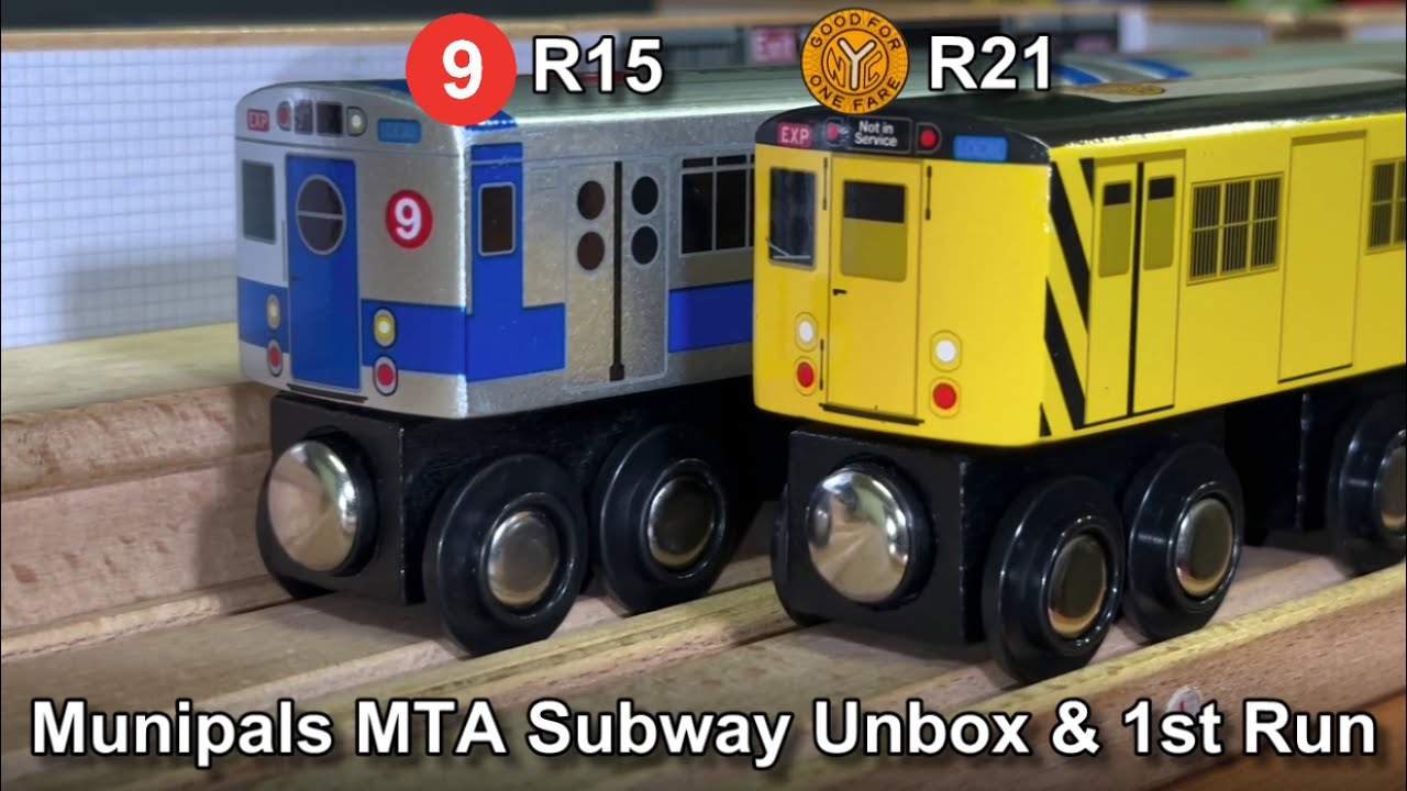 Мегараспаковка и тестовый запуск поезда R15 9 и денежного поезда R21 от муниципального MTA