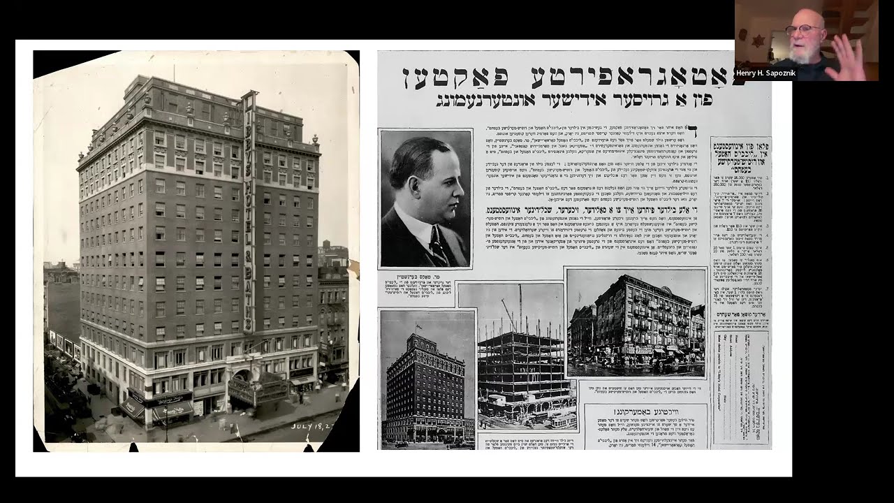 Henry Sapoznik on The Tourist’s Guide to Lost Yiddish New York City