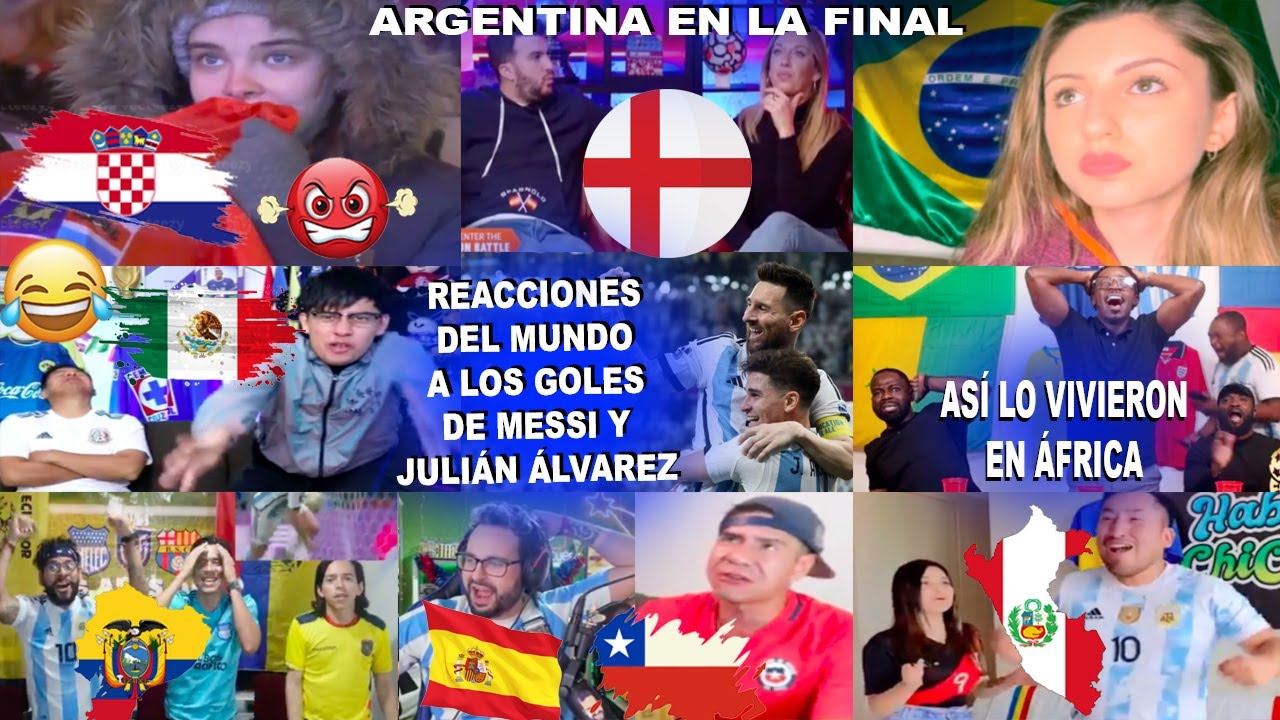 MEJORES REACCIONES MUNDIALES A LOS GOLES DE MESSI Y JULIÁN EN EL ARGENTINA VS CROACIA (3-0)