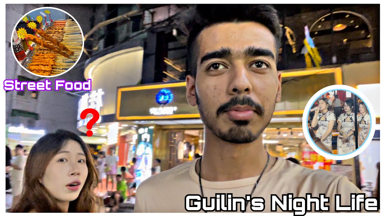 Exploring Street Food In Guilin🇨🇳😍| Nightlife🫣 | Pakistani In China 🫶🏻