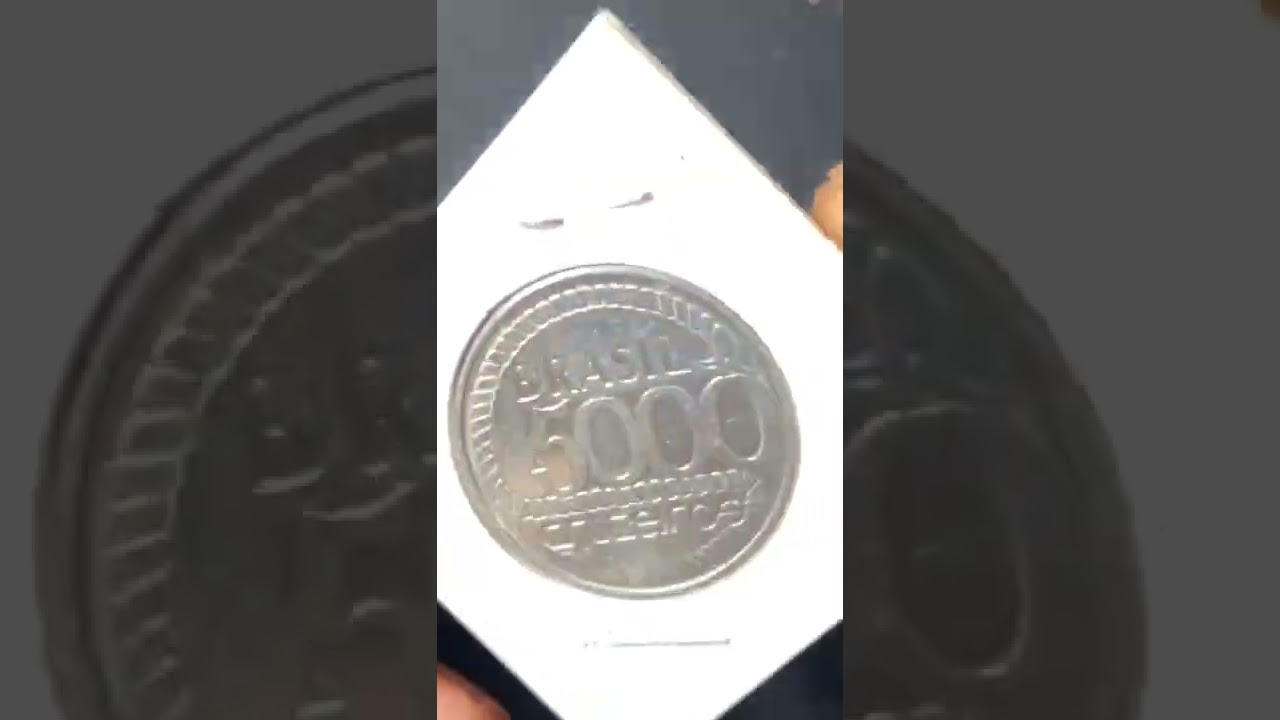 MOEDA ESCASSA! 5 MIL CRUZEIROS 1992 TIRADENTES!