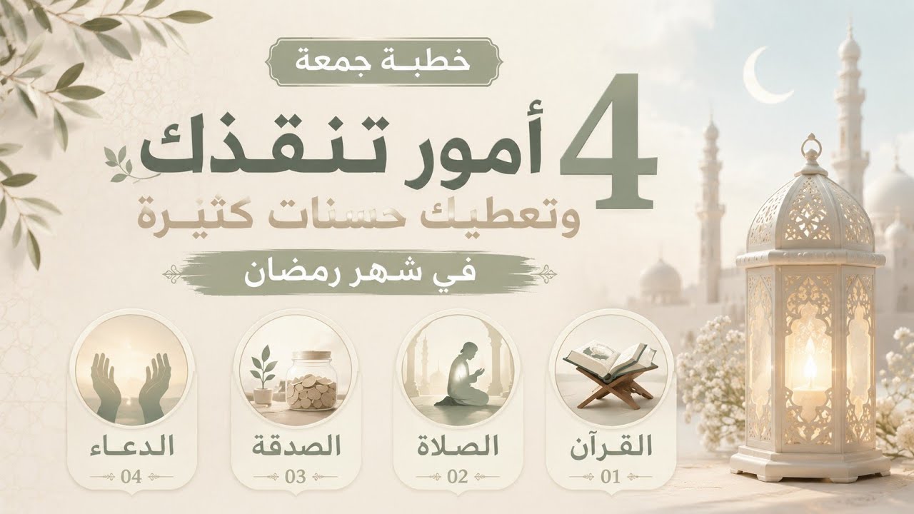 إن جمعت هذه الأربع فزت برمضان! | الصلاة والقرآن والصدقة والدعاء