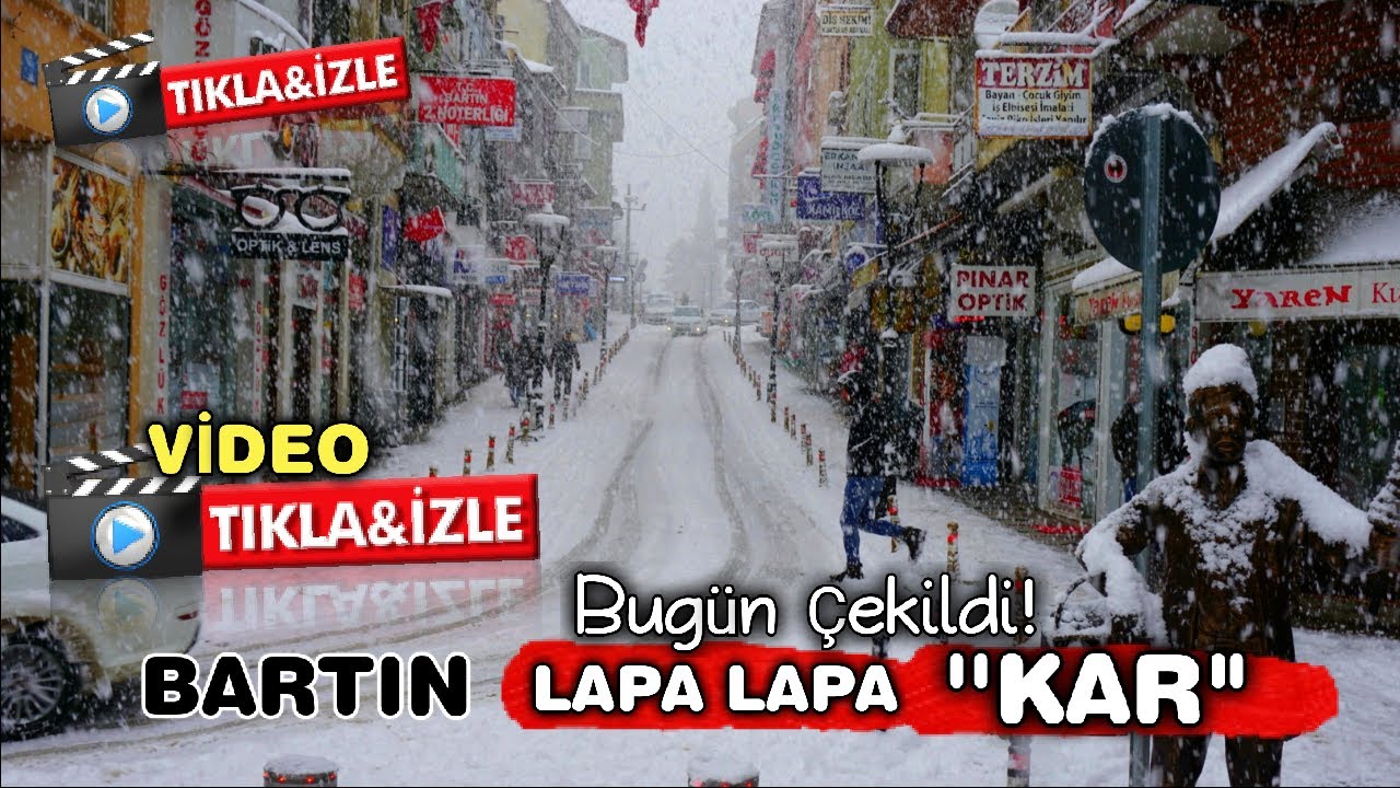 SÜRPRİZ !!! BARTIN LAPA LAPA KAR  YAĞIŞI ! #paylaş #vlog #durum