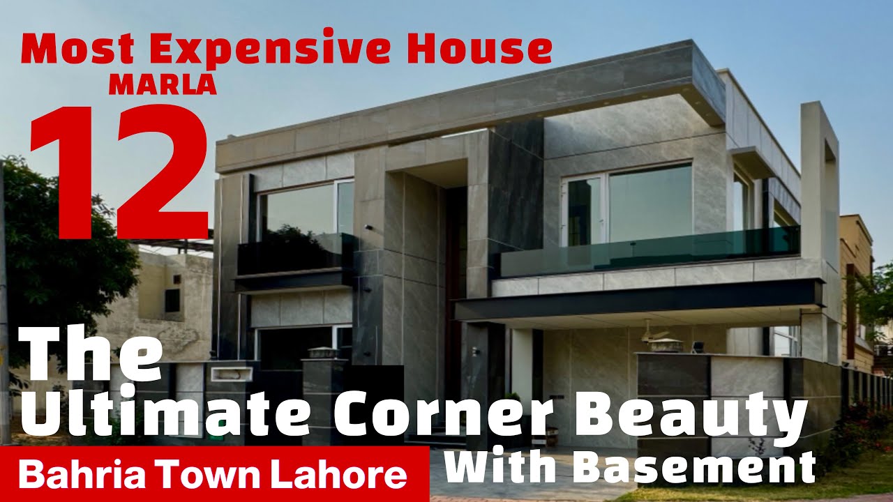 12 Marla Corner House For Sale Feel the Ultimate Beauty with Basement Bahria Town Lahore