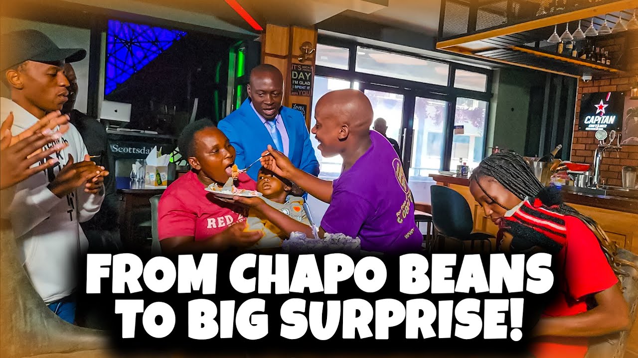 Oga Obinna birthday surprise to a couple that took chapo beans for birthday