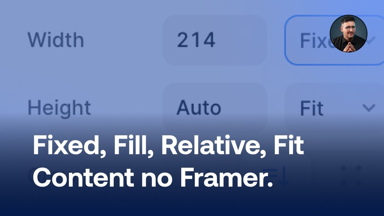 ⚠️ Aprenda tudo sobre Fixed, Fill, Relative, Fit Content no Framer