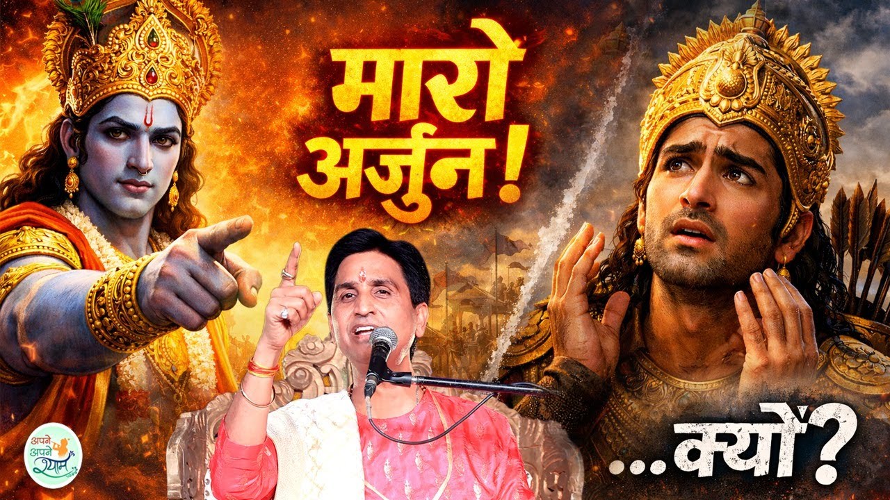 श्रीकृष्ण का आदेश और अर्जुन का धर्मसंकट | Kumar Vishwas | Apne Apne Shyam