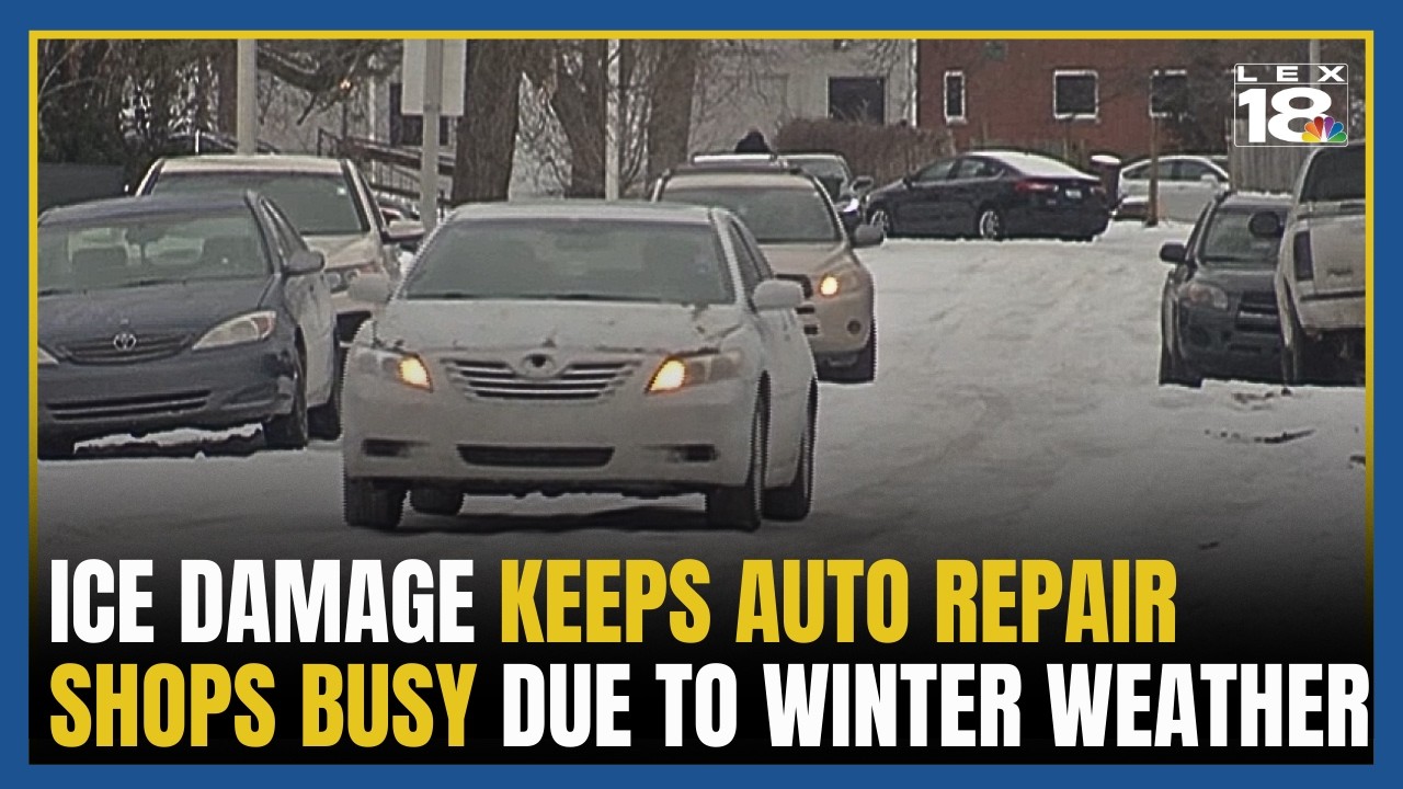Ice damage keeps auto repair shops busy as winter weather takes toll on vehicles