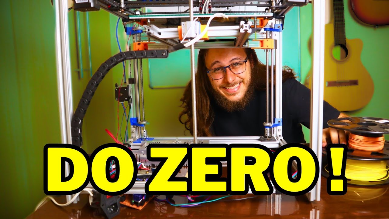 fiz uma IMPRESSORA 3D DO ZERO pra poder me FORMAR 