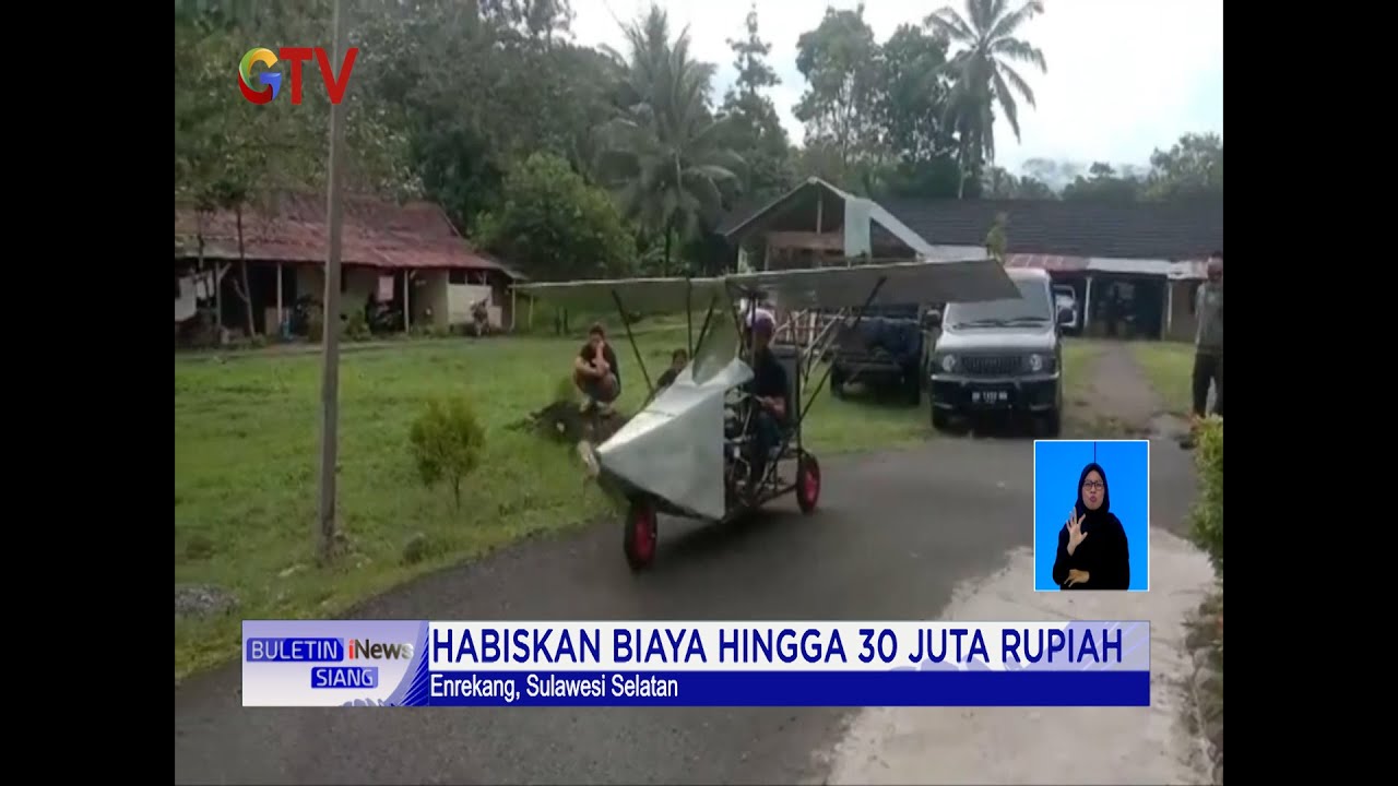 Inovasi Petani Asal Enrekang Rakit Pesawat dari Mesin Motor #BuletiniNewsSiang 12/07