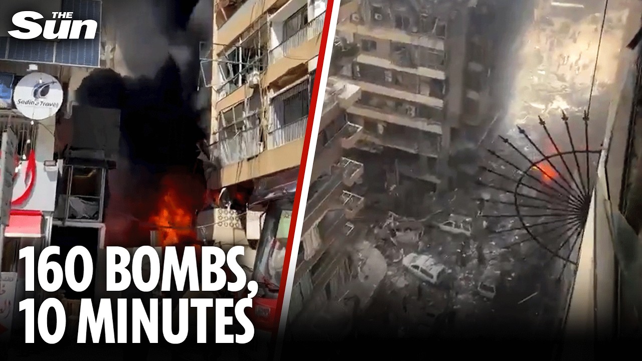 IDF &lsquo;drops 160 bombs on 100 Hezbollah targets in 10 minutes&rsquo;