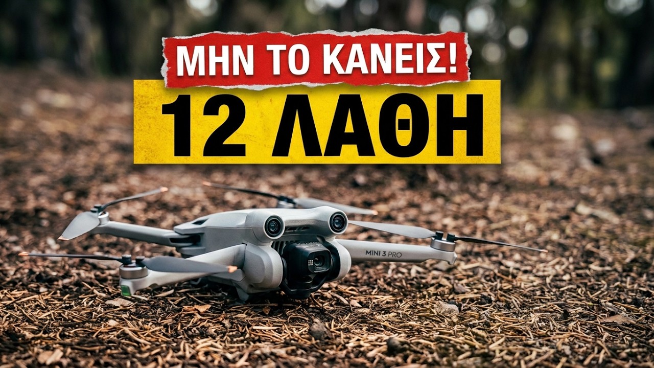 Τα 12 συχνότερα λάθη που κάνει ένας αρχάριος με το drone!