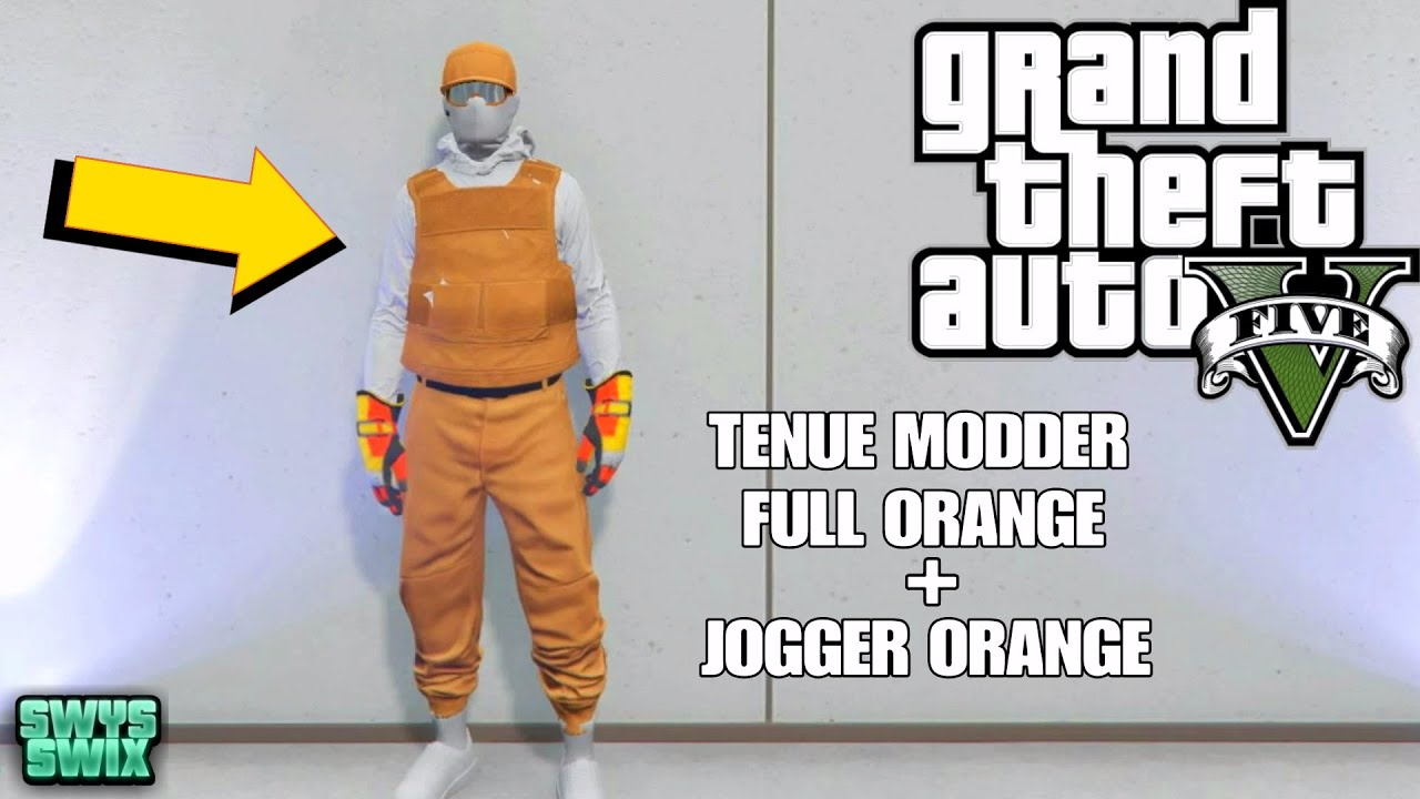 AVOIR UNE TENUE MODDER FULL ORANGE + JOGGER ORANGE SUR GTA 5 ONLINE | 1.50 | PS4/XBOX |
