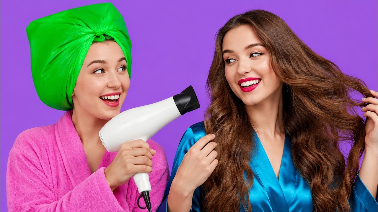 TRUCOS F&Aacute;CILES PARA CHICAS || Ideas geniales para cabello y maquillaje por 123 GO!