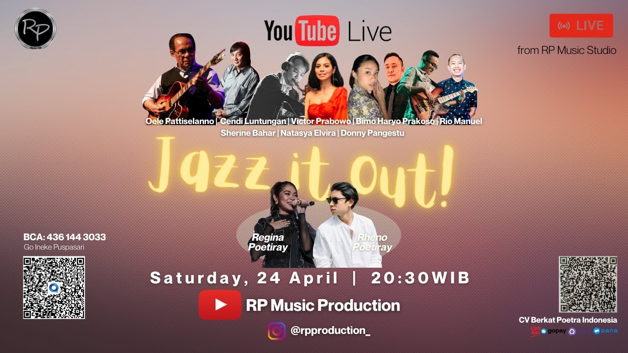 JAZZ IT OUT! Oele Pattiselanno, Regina Poetiray, Rheno Poetiray, Natasya Elvira, Sherine, Donny | RP