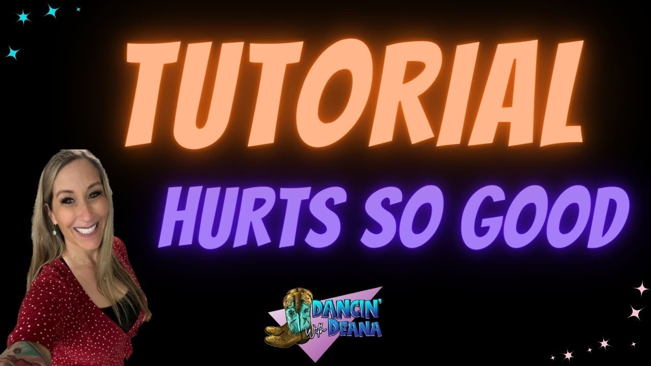 HURTS SO GOOD 🤕💜 Line Dance Tutorial