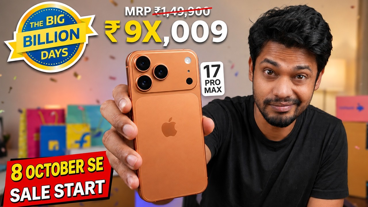 iPhone Price in Flipkart BBD Sale 2026 🔥 8 October Date + Card Offers etc...
