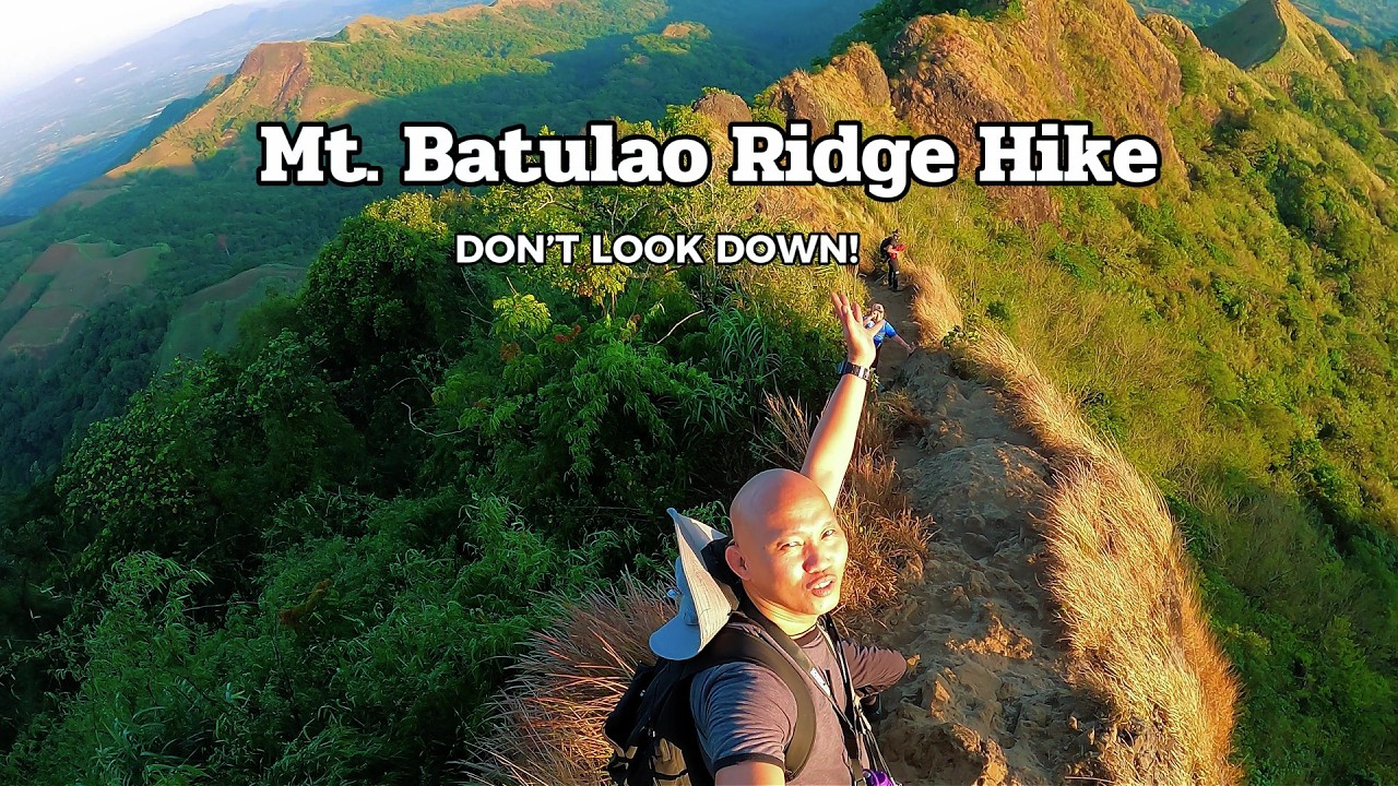 Mt. Batulao Ridge Hike – Don’t Look Down! ⛰️😱#youtube #foryou #travel #adventure #fypシ #nature
