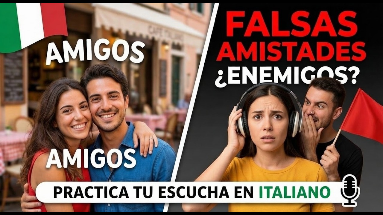 Cómo detectar FALSAS AMISTADES en italiano ¿Amigos o Enemigos? 🚩 | Episodio 12, learn italian