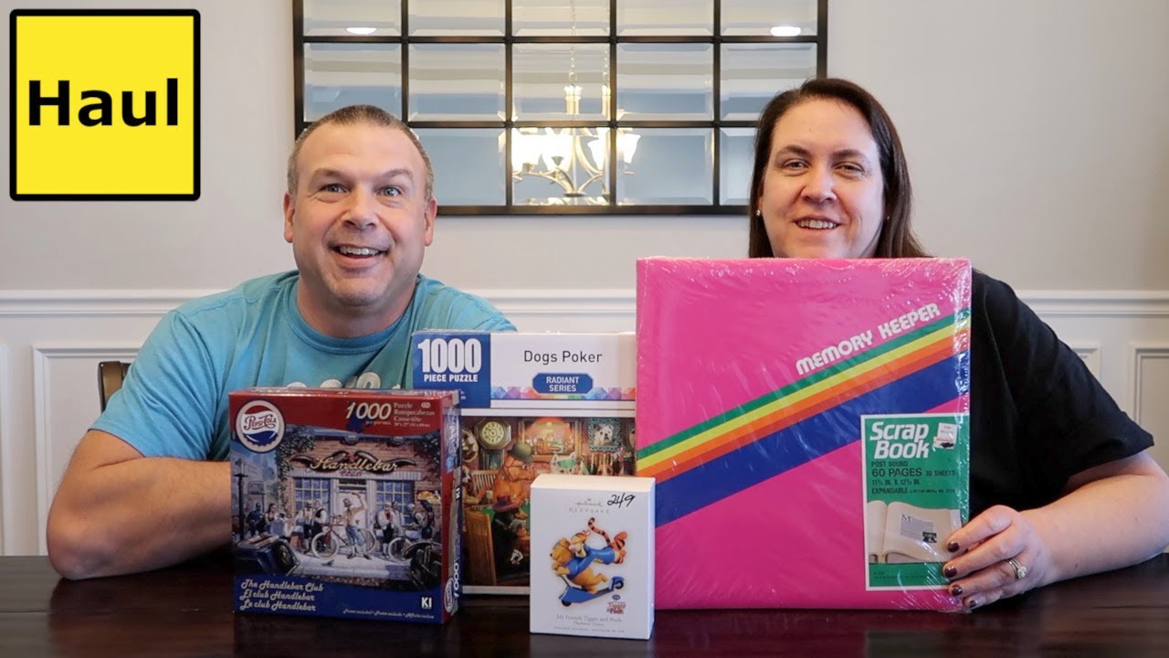 Goodwill Haul #7 | Puzzles Clothes Vintage Scrapbook & More