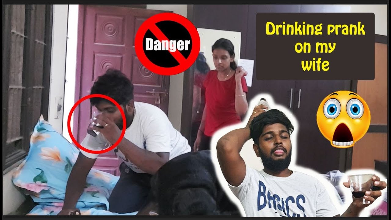 Drinking prank on my wife | ❌gone wrong❌ | full fun