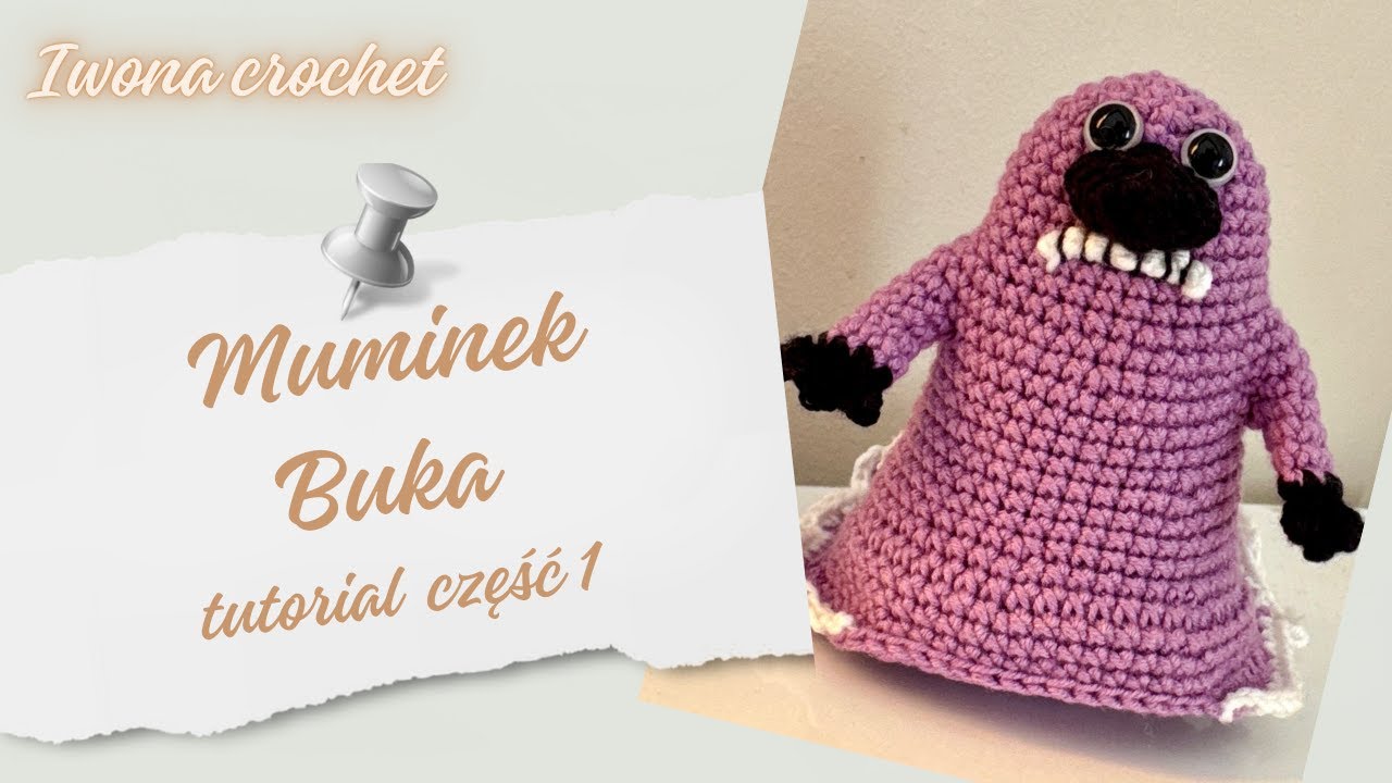 Buka muminek na szydełku krok po kroku 