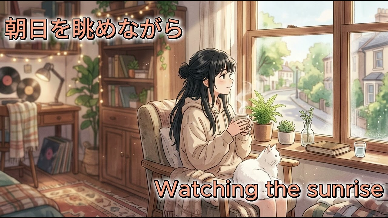 朝日を眺めながら。　Watching the sunrise-Lofi ｜作業用・睡眠用BGM（1時間）