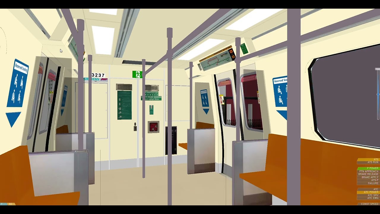 OpenBVE (Retired) SIE C651 237/238 EW24/NS1 Jurong East to Bukit Gombak