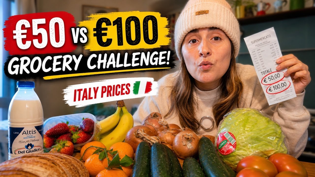 Поход за продуктами в Италии: бюджетный челлендж 50 &euro; против 100 &euro;