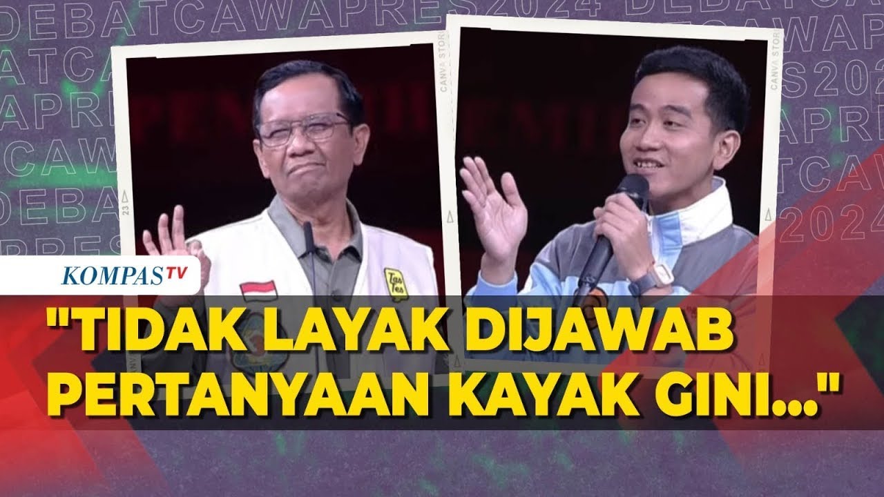 Debat Panas Mahfud MD VS Gibran Rakabuming Raka
