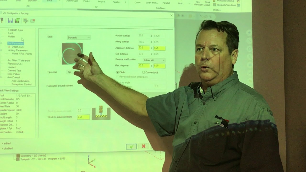 Dynamic Mill and Contour using Mastercam 2017