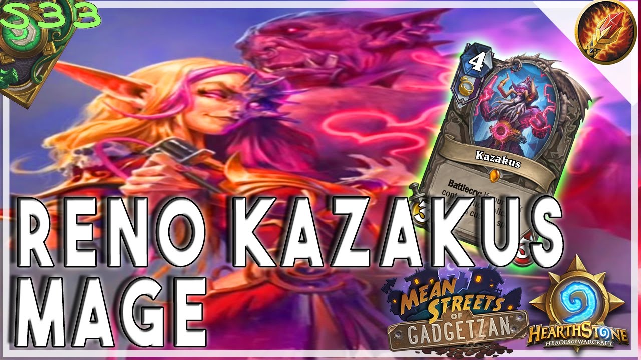 Hearthstone | Strifecro's KAZAKUS RENO MAGE Deck | STANDARD | GADGETZAN Furo