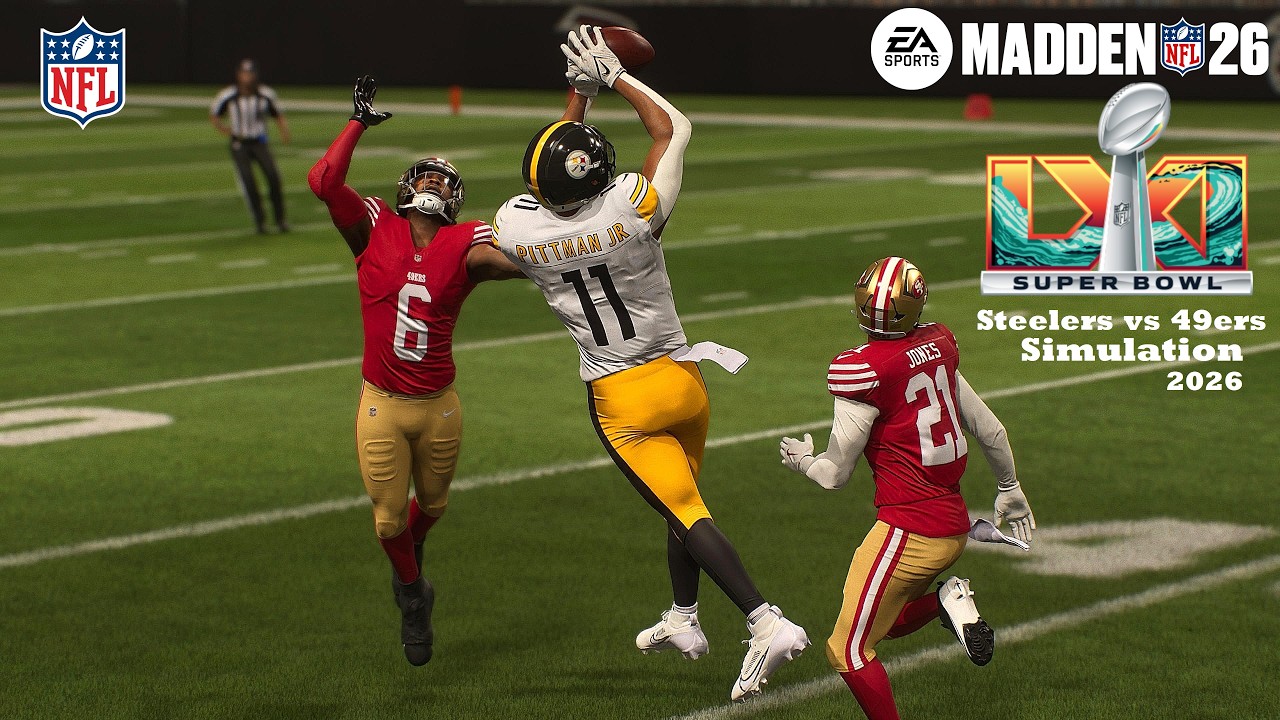 Madden 26: Steelers против 49ERS &mdash; геймплей Супербоула 61