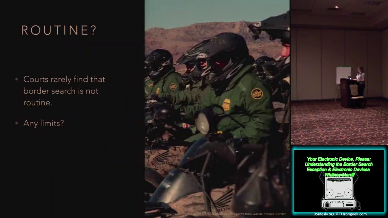 BG05 Your Electronic Device Please Understanding the Border Search Exception Electronic Devices Whit