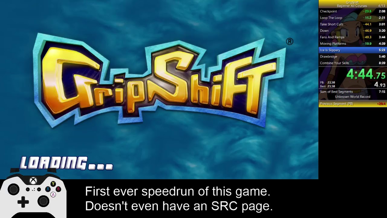 GripShift Beginner All Levels 7:51 (Former WR)
