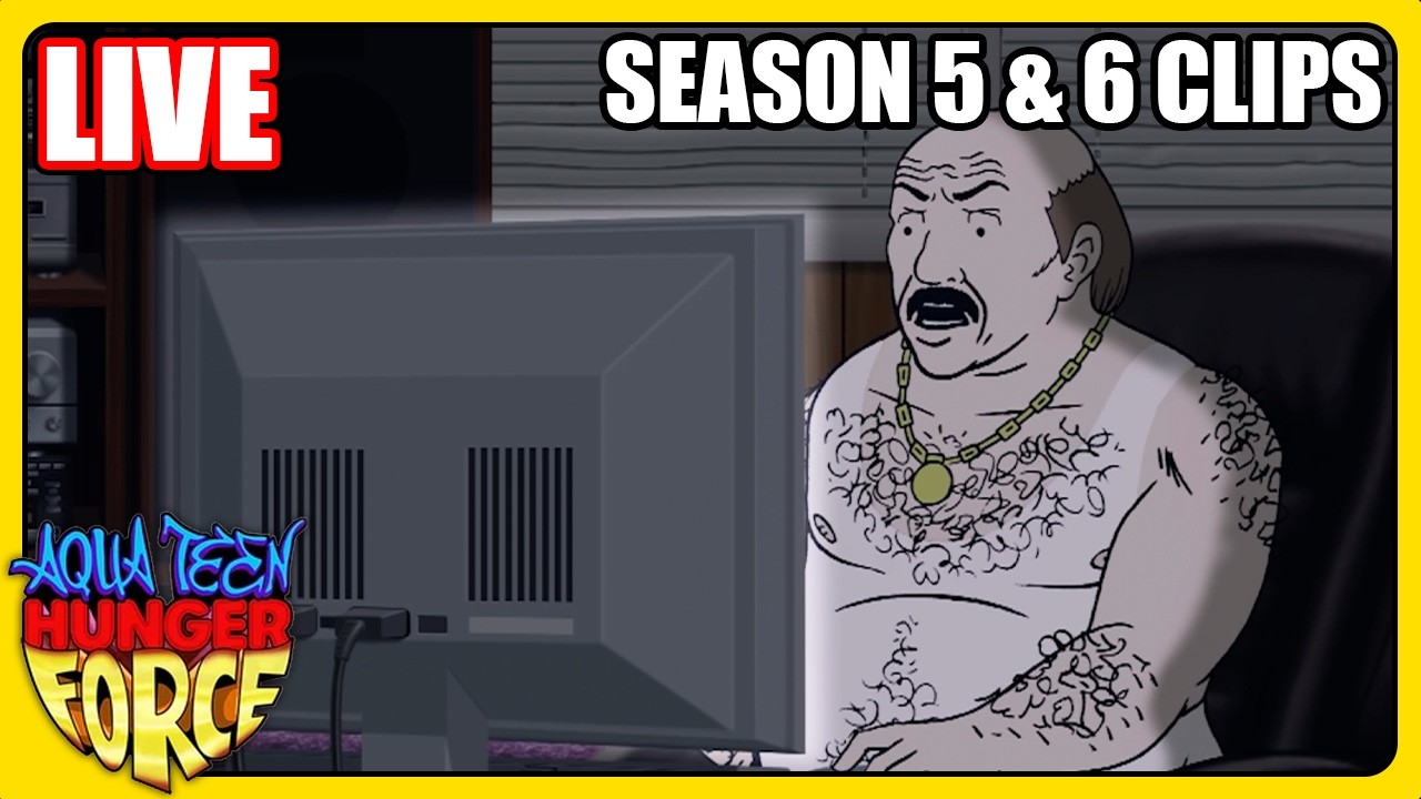 🔴 Aqua Teen Hunger Force - Season 5 & 6 Clips Livestream | adult swim