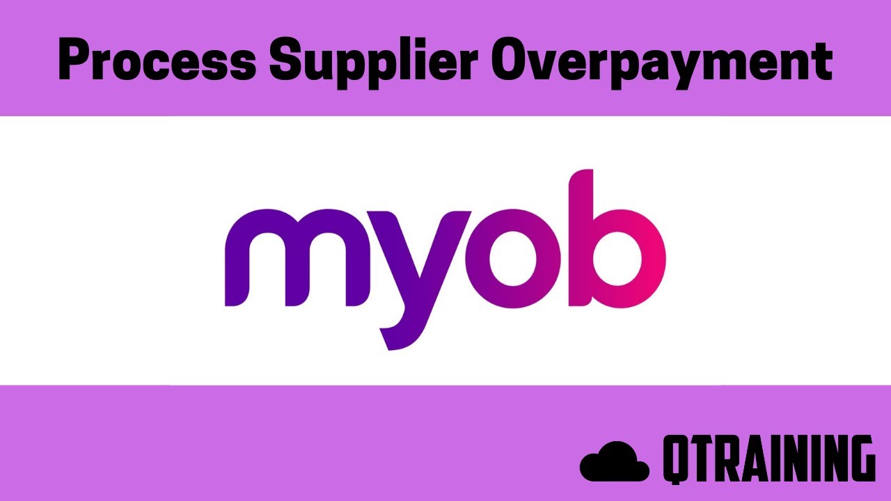 MYOB | Обработка переплаты поставщику
