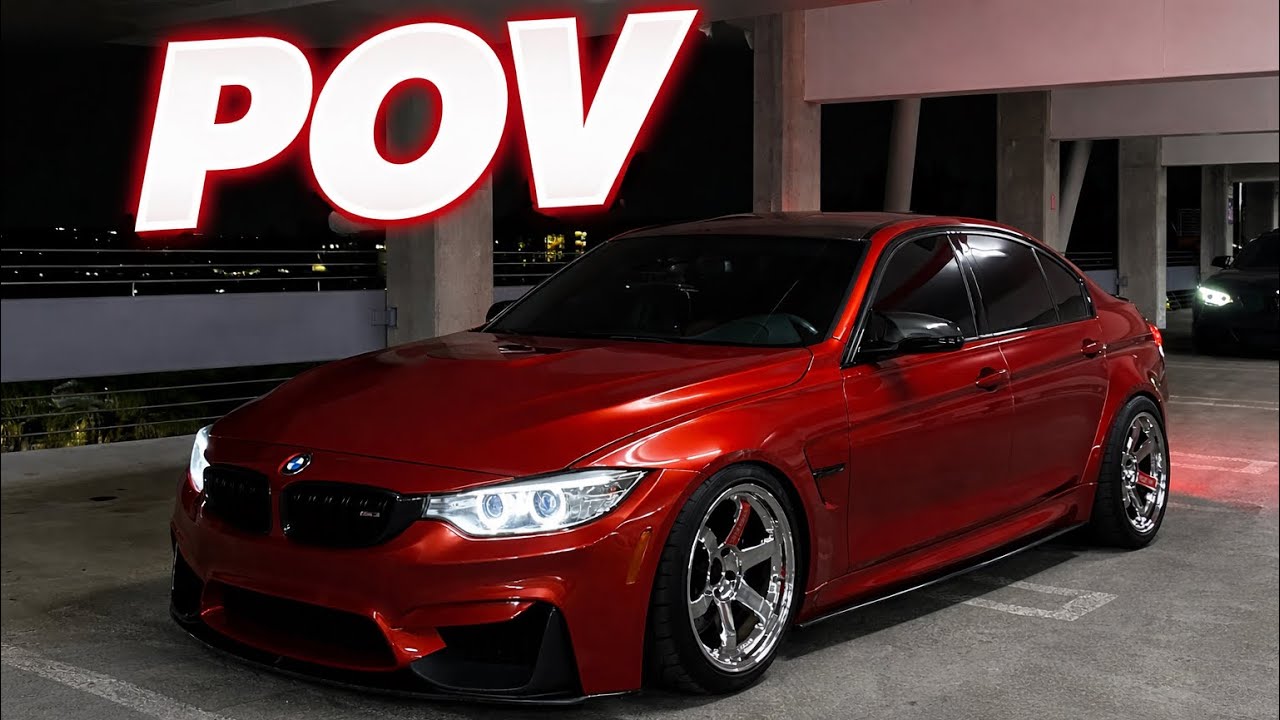 POV 600HP BMW M3 Chases SUPERCARS To A *HIDDEN* Warehouse Meet
