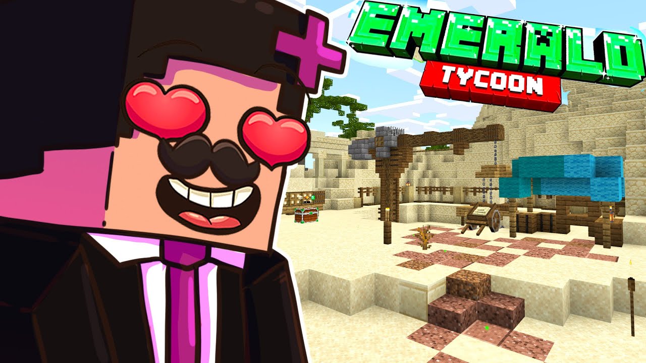WYDALIŚMY 5000 EMERALDÓW NA PUSTYNNĄ WIOSKĘ w Minecraft Emerald Tycoon w/ @GilathissNew