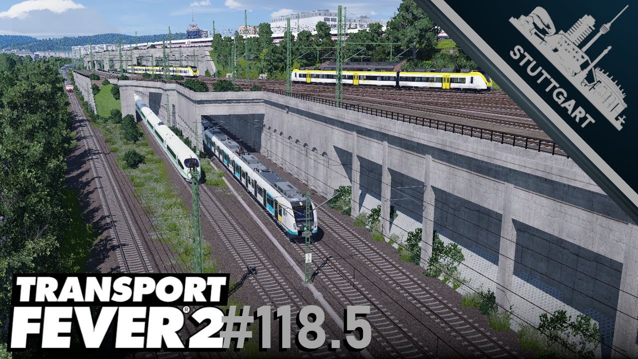 Stuttgart Gleisvorfeld Richtung Bad Cannstatt | Impressionen | Transport Fever 2 | S03#118.5