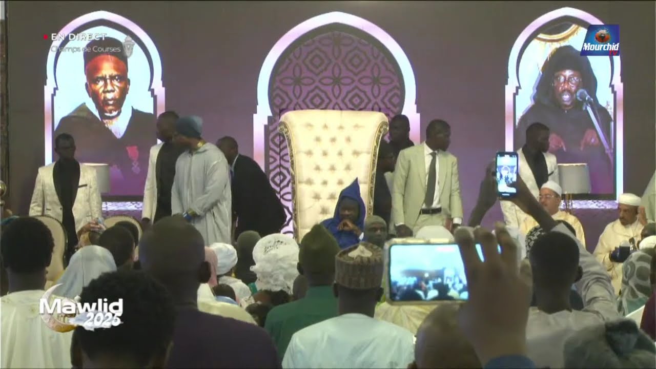 🔴Mawlid 2025| Arrivée du Maître Cheikh Seydi Mouhammadoul Moustapha SY au Champs de courses