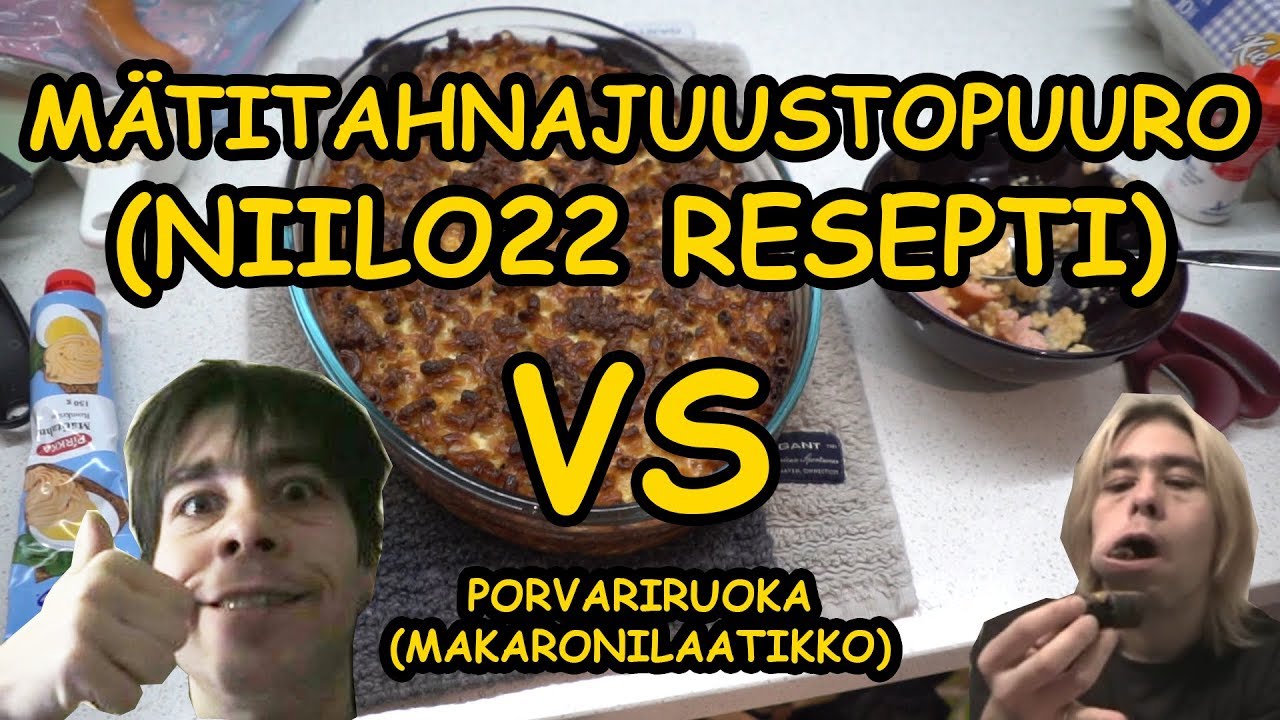 Testissä: Mätitahnajuustopuuro á la Niilo22 VS porvariruoka!