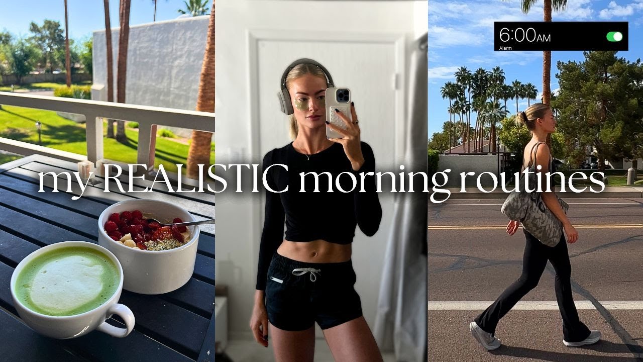 A Week of Morning Routines | healthy breakfast recipes, my workouts, and more!