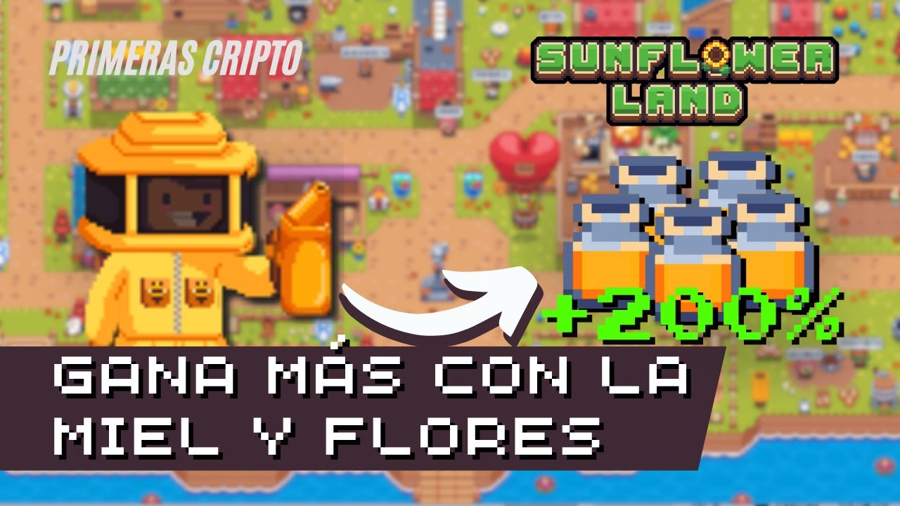 🌻 Trucos para producir más miel y flores en Isla de Sunflower Land