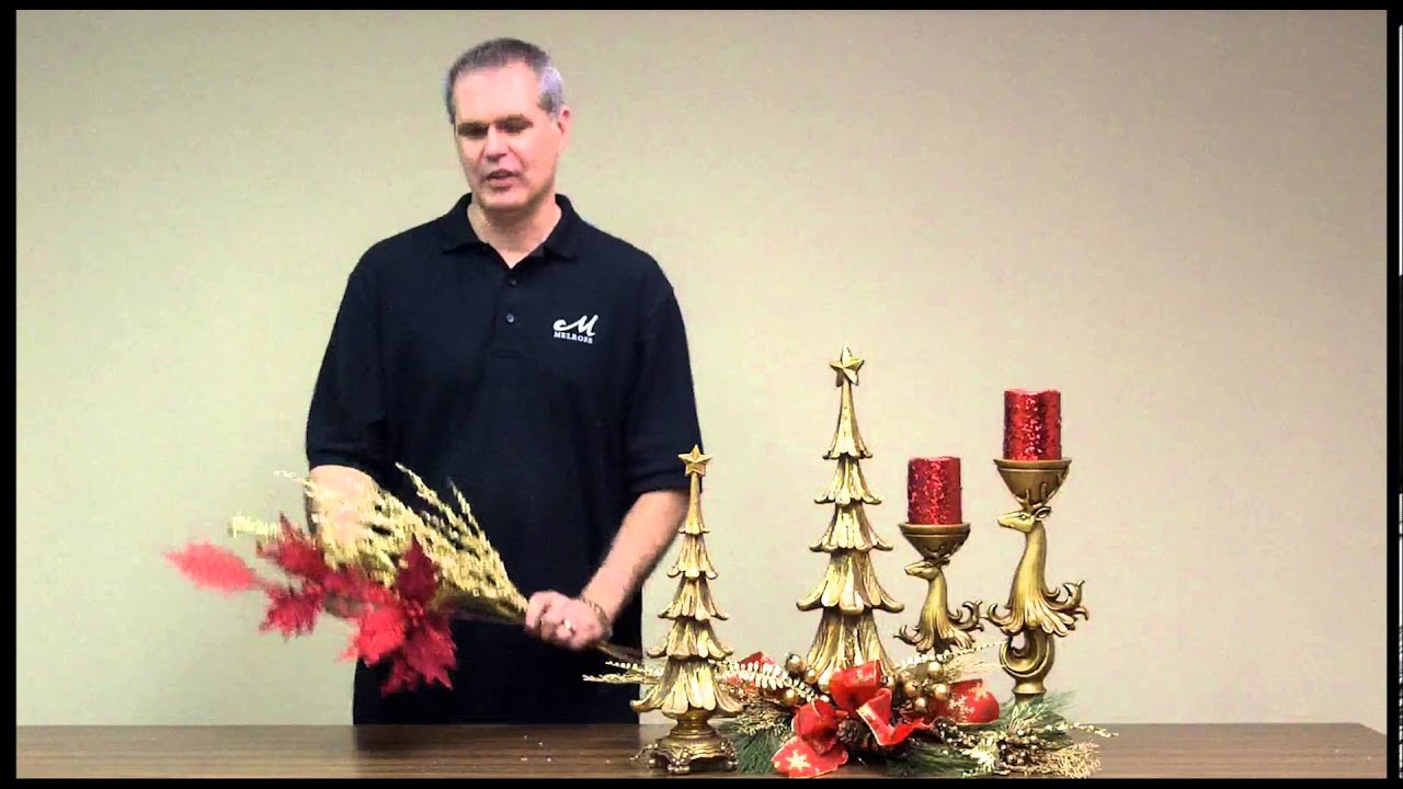 Classic Gold and Red Christmas Decor