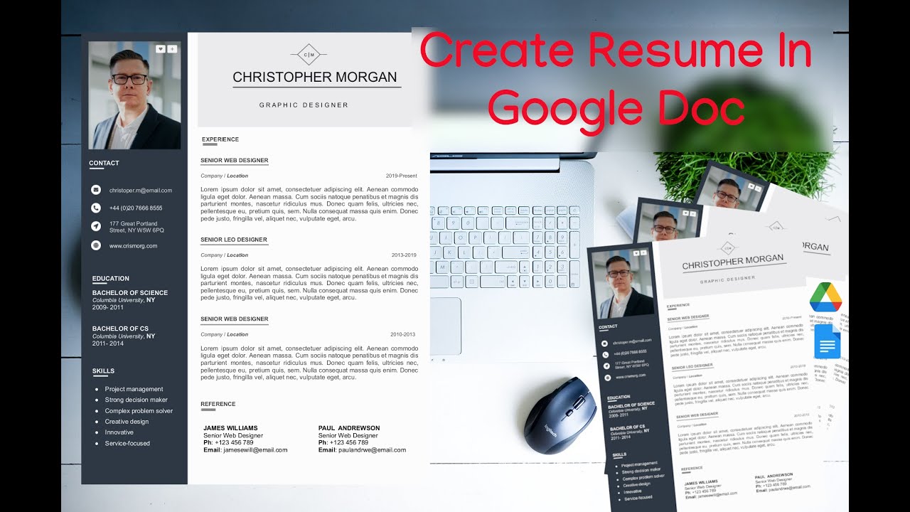 How to create Modern Resume Online Using Google Doc